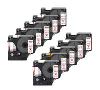eRgDFS 20pk Compatible avec Le Bande d'étiquette D1 Couleurs Mixtes de 12 mm Manager d'étiquette 160 280 420p Machine d'étiquette(20PK Red on White)