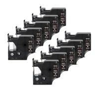 eRgDFS 20pk Compatible avec Le Bande d'étiquette D1 Couleurs Mixtes de 12 mm Manager d'étiquette 160 280 420p Machine d'étiquette(20PK White on Black)