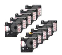 eRgDFS 20pk Compatible avec Le Bande d'étiquette D1 Couleurs Mixtes de 12 mm Manager d'étiquette 160 280 420p Machine d'étiquette(20PK Red on Clear)