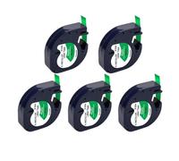 eRgDFS 5 / 10pk 91201 91202 12267 Tape d'étiquette 12mm 91222 91332 91200 91203 Compatible avec Le Fabricant d'étiquettes de Style LT-100H(5PK Plastic Green)