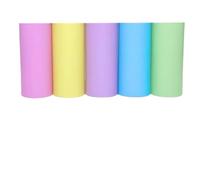 eRgDFS 57 mm Recharge de caméra instantanée Thermal Photo Paper Rolls BPA BLIC Free White ADADHESIVE Compatible avec des caméras à imprimé instantanée(9PCS Color No-Sticky)