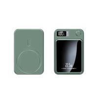 eRgDFS Banque d'alimentation magnétique sans Fil 100000mAh 22 W, Adaptateur Externe Portable Rapide Compatible avec(Green 50000mAh)