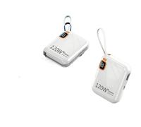 eRgDFS Banque d'alimentation Portable 50000mAh 120W Rapide bidirectionnelle Compatible avec(White 50000mAh)