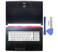 eRgDFS Cadre Compatible avec Ordinateur Portable Compatible avec GE73 GE73VR 7RF MS-17C1 MS-17C3 MS-17C5 avec Coque arrière LCD, charnières Avant et Repose-Mains(AC Cover)