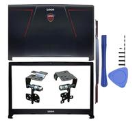 eRgDFS Cadre Compatible avec Ordinateur Portable Compatible avec GE73 GE73VR 7RF MS-17C1 MS-17C3 MS-17C5 avec Coque arrière LCD, charnières Avant et Repose-Mains(ABHINGESHINGESCOVER)