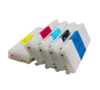 eRgDFS Cartouche à Encre Compatible T6521 T6522 T6523 T6524 T6525 700 ML avec puces Compatible avec DL600 DL650 Les imprimantes fonctionnent avec Fuji DL 600 DL 650 Modèles(Yellow)