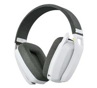 eRgDFS Casque de Jeu sans Fil avec 2,4 GHz, Compatible avec PS5, PS4, PC, PlayStation, Casque de Jeu avec Microphone(White Black)