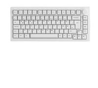 eRgDFS Clavier 75% échange à Chaud Multi-Modes rvb Jeu mécanique 2.4GHz sans Fil USB Type-c 5.0 Compatible avec 5075B Plus(ISO Black on White1)