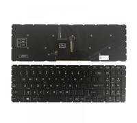 eRgDFS Clavier Anglais rétroéclairé Compatible avec Satellite L50-B L55-B S55-B S50-B, Clavier américain Noir Compatible
