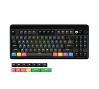eRgDFS Clavier de Jeu mécanique sans Fil, avec écran OLED, 3 Modes, échangeable à Chaud, BT5.0, 2.4 ghz, USB-C, Compatible avec 5420(Black Shh)