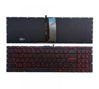 eRgDFS Clavier de Remplacement Compatible avec Ordinateur Portable américain, Compatible avec GP63 8RE 8RF MS-16P3 MS-16P5 MS-16K4 MS-16K3 MS-16K2 MS-16J1 MS-16J2(Red Backlight)