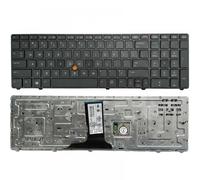 eRgDFS Clavier d'ordinateur Portable américain Compatible avec 8760w 8770w 701454-171 NSK-HXFPV avec bâton de pointage