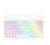 eRgDFS Clavier et Souris compatibles avec Clavier rétroéclairé Android avec Disposition Portugaise, Arabe et espagnole(Backlight White)