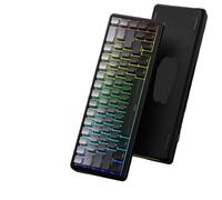 eRgDFS Clavier mécanique sans Fil monté sur Joint, Disposition 65%, Logiciel Macro, Clavier de Jeu rvb, Compatible avec(Gadient Black)