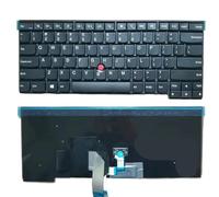 eRgDFS Clavier rétroéclairé ou Non rétroéclairé Compatible avec L440, L450, T431S, T440, T440P, T450, T450S, E431, E440, E431S et T460 (Disposition américaine, française et Russe)(Point US)