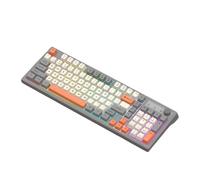 eRgDFS Clavier sans Fil 98 Touches Rainbow Light 2.4G, Connexion Double Mode, Multifonction, Compatible avec Ordinateur Portable(Shimmer)
