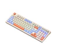 eRgDFS Clavier sans Fil 98 Touches Rainbow Light 2.4G, Connexion Double Mode, Multifonction, Compatible avec Ordinateur Portable(Blue)