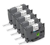 eRgDFS Compatible avec HSE231 Black on White 5 Pack 11,7 mm H Eat S Hrink T ube étiquette