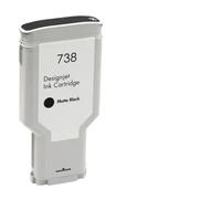 eRgDFS Compatible avec la Cartouche à Jet d'encre Designjet Jet T950 T850 Pigment Encre 738xl 676M6A 676M7A 676M8A 498N8A(Matte Black-300ML)