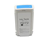 eRgDFS Compatible avec la Cartouche d'encre 70 70 avec Un Colorant à Puce Ink Design Jet Z2100 Z3100 Z3200 Z5200 Z5400 Série(Cyan)