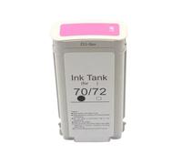 eRgDFS Compatible avec la Cartouche d'encre 70 70 avec Un Colorant à Puce Ink Design Jet Z2100 Z3100 Z3200 Z5200 Z5400 Série(Light Magenta)
