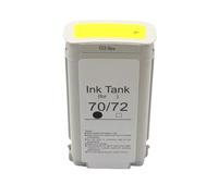 eRgDFS Compatible avec la Cartouche d'encre 70 70 avec Un Colorant à Puce Ink Design Jet Z2100 Z3100 Z3200 Z5200 Z5400 Série(Yellow)