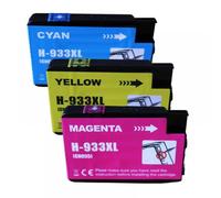 eRgDFS Compatible avec la Cartouche Set OfficeJet 6700 7510 7512 7110 7610 7612 932xl 933xl(3pk-CMY)