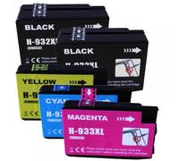 eRgDFS Compatible avec la Cartouche Set OfficeJet 6700 7510 7512 7110 7610 7612 932xl 933xl(5PK-2BK 1C 1M 1Y)