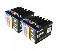 eRgDFS Compatible avec la Cartouche Set OfficeJet 6700 7510 7512 7110 7610 7612 932xl 933xl(8PK-2BK 2C 2M 2Y)