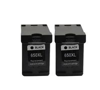 eRgDFS Compatible avec Le Remplacement de la Cartouche d'encre 650xl 650 Deskjet 1015 1515 2515 2545 2645 3515 4645 Printers(2Pcs Black)