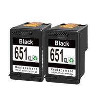 eRgDFS Compatible avec Le Remplacement de la Cartouche d'encre 651 OfficeJet 202 202C 252 252C et DeskJet Ink Advantage 5575 5645(HP 651xl 2bk)