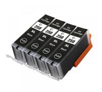 eRgDFS Compatible avec Les Cartes à Cartouches à Encre PGI-2550 CLI-251(4PCS Black)