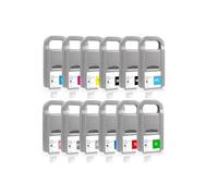 eRgDFS Compatible avec Les Cartouches à Encre PFI-1700 Définir diverses imprimantes Pro-200100 4000 4000S 6000 6000S 8/12 Couleur 700ml(12 colors-1set)