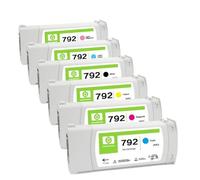 eRgDFS Compatible avec Les Cartouches d'encre 210 260 280 Design Jet L26100 L26500 L28500 Printeurs à Encre Couleur enck(Y)