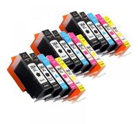 eRgDFS Compatible avec Les Cartouches d'encre 364 364xl Utilisation avec Les imprimantes Photosmart 6525 7510 7515 7520 B010A B110A B110C B110E B111A(3SET 15PCS)