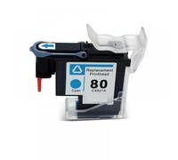 eRgDFS Compatible avec Les Cartouches d'encre Designjet 1050 1055 1055cm 1050c Plus l'imprimante Compatible avec 80 tête d'impression C4820A C4821A C4822A C4823A(Cyan)