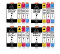 eRgDFS Compatible avec Les Cartouches d'encre OfficeJet Pro 6950 6960 6962 6963 6965 6966 6968 6970 6978 6979 Modèles Dont 902 903 904 905 XL(4 Set)