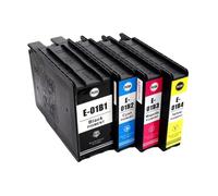 eRgDFS Compatible avec Les Cartouches d'encre T01B T01B1 T01B2 T01B3 T01B4 WF-C8190A WF-C8690A(1 Set)