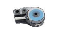 eRgDFS Compatible avec Les imprimantes d'étiquette à Main de Cartouche d'étiquette Noir sur Blanc 19,1 mm par 6,4 m M21-750-7425 approprié(1pcs M21-750-7425)