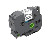 eRgDFS Compatible avec Les modèles de Machines d'étiquetage D210 D200 24 mm TZES251 Étiquette Blanche Adhésif Fort