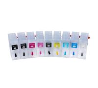 eRgDFS Compatible avec Stylus Pro 3800 3880 3880C 3800C No Chip Model T5801-T5809 Cartridge À L'ENK REFILLAGE Vide
