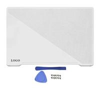eRgDFS Coque arrière LCD Repose-Paume Compatible avec Ordinateur Portable, Compatible avec 14 Ordinateurs Portables de la série GA401 GA401Q, Gris et Blanc(White A Cover)