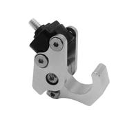 eRgDFS Crochet de Casque Universel, Support de Moto Compatible avec vélo, Sac de Rangement de vélo, Clips en Aluminium, Cintre de Bagages, Accessoires de Moto(Silver)