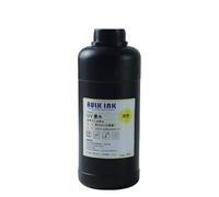 eRgDFS Encre durcissable LED 1000ML, Compatible avec tête d'impression Gen5 Gen5i Gen5S Gen6 G3 G4 G5i G6 Gen3 Gen4 Gen4L G5 G6, Type Rigide et Flexible(Soft Yellow)