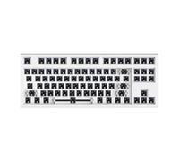 eRgDFS FL MK870 Kit de Clavier 87 Bluetooth Wireless 2. Clavier mécanique personnalisé à Trois Modes 4G avec des Prises swappables à Chaud RVB compatibles avec Divers appareils(White)