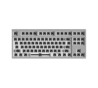 eRgDFS FL MK870 Kit de Clavier 87 Bluetooth Wireless 2. Clavier mécanique personnalisé à Trois Modes 4G avec des Prises swappables à Chaud RVB compatibles avec Divers appareils(Grey)