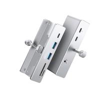 eRgDFS Hub USB 3.2 à 6 Ports avec connecteur d'alimentation, protocole 10Gbps, Vitesse de Transmission, Lecteur de Carte SD TF, Compatible avec ORICO MH5PC(7-in-1 10Gbps)