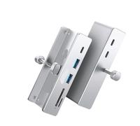 eRgDFS Hub USB 3.2 à 6 Ports avec connecteur d'alimentation, protocole 10Gbps, Vitesse de Transmission, Lecteur de Carte SD TF, Compatible avec ORICO MH5PC(6-in-1 10Gbps)