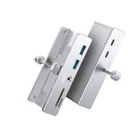 eRgDFS Hub USB 3.2 à 6 Ports avec connecteur d'alimentation, protocole 10Gbps, Vitesse de Transmission, Lecteur de Carte SD TF, Compatible avec ORICO MH5PC(6-in-1 5Gbps)