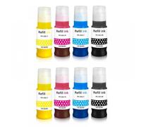 eRgDFS Recharge d'encre pigmentée PFI-050, 70ML, Compatible avec l'imprimante ImagePROGRAF TC-20 TC-20M PFI 050, Couleur BK C M(PFI-050-2SET)